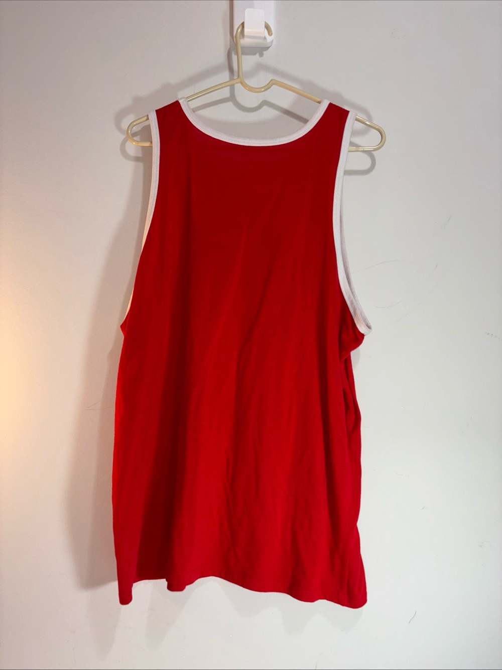 Nike Red Tank Top with Black Logo. 1042 - Picture 5 of 10